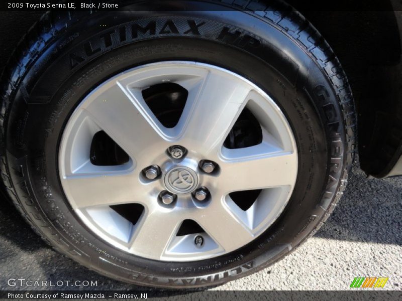 Black / Stone 2009 Toyota Sienna LE