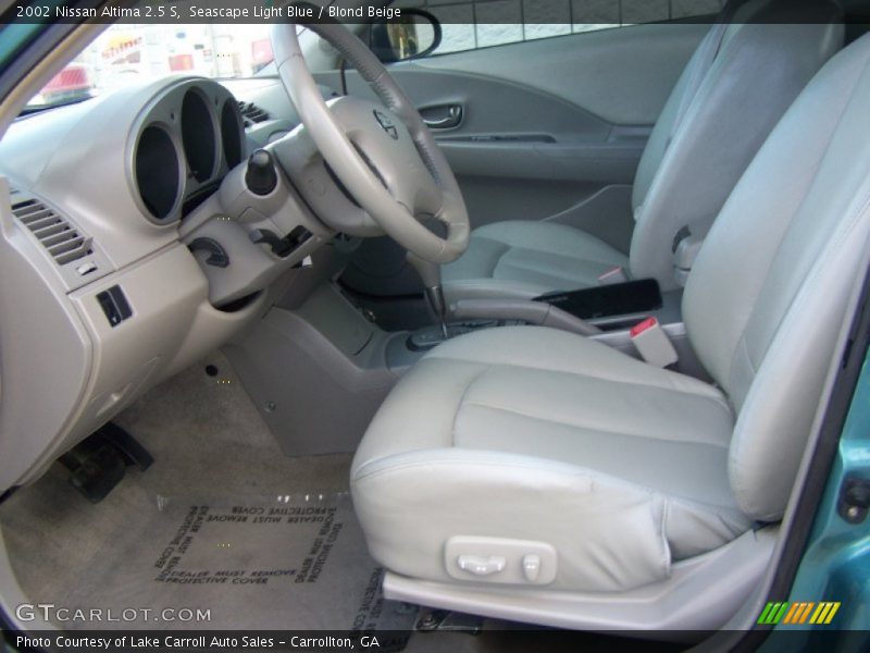 Seascape Light Blue / Blond Beige 2002 Nissan Altima 2.5 S