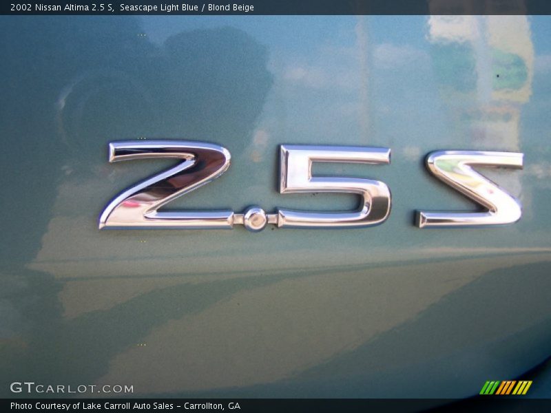 Seascape Light Blue / Blond Beige 2002 Nissan Altima 2.5 S