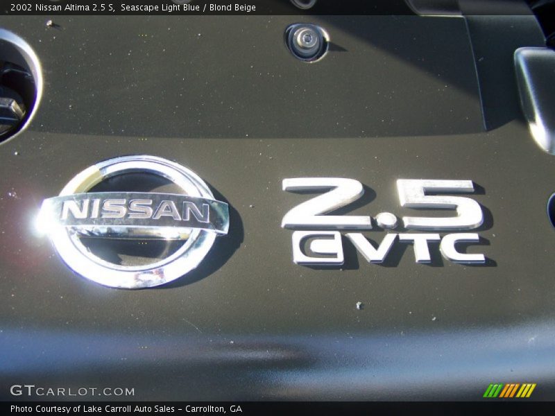 Seascape Light Blue / Blond Beige 2002 Nissan Altima 2.5 S