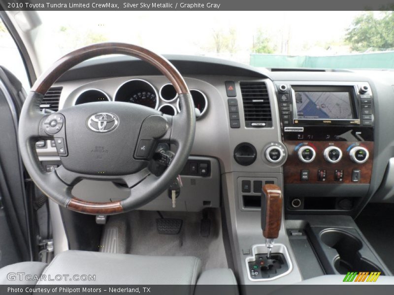 Dashboard of 2010 Tundra Limited CrewMax