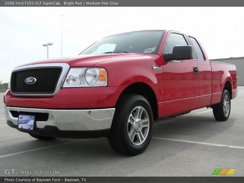 Bright Red / Medium Flint Grey 2008 Ford F150 XLT SuperCab