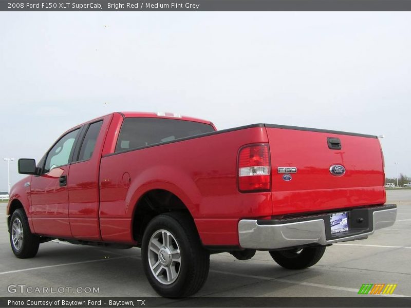 Bright Red / Medium Flint Grey 2008 Ford F150 XLT SuperCab