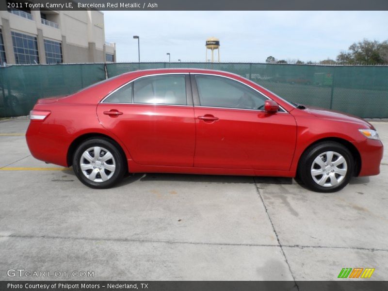 Barcelona Red Metallic / Ash 2011 Toyota Camry LE