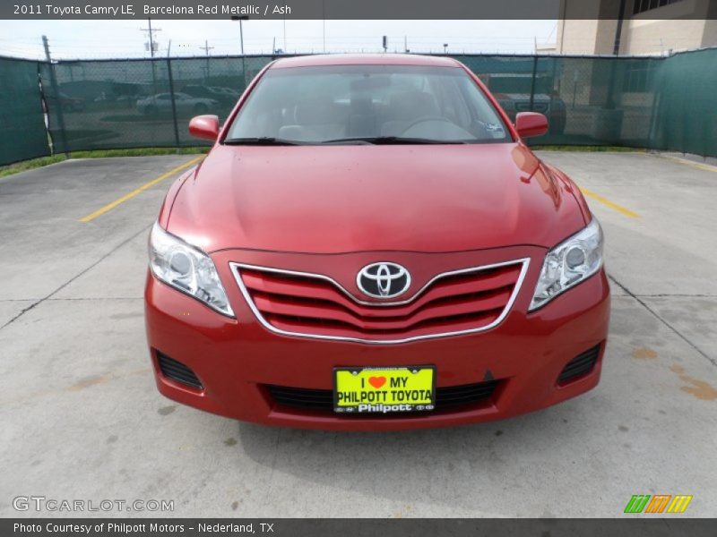 Barcelona Red Metallic / Ash 2011 Toyota Camry LE