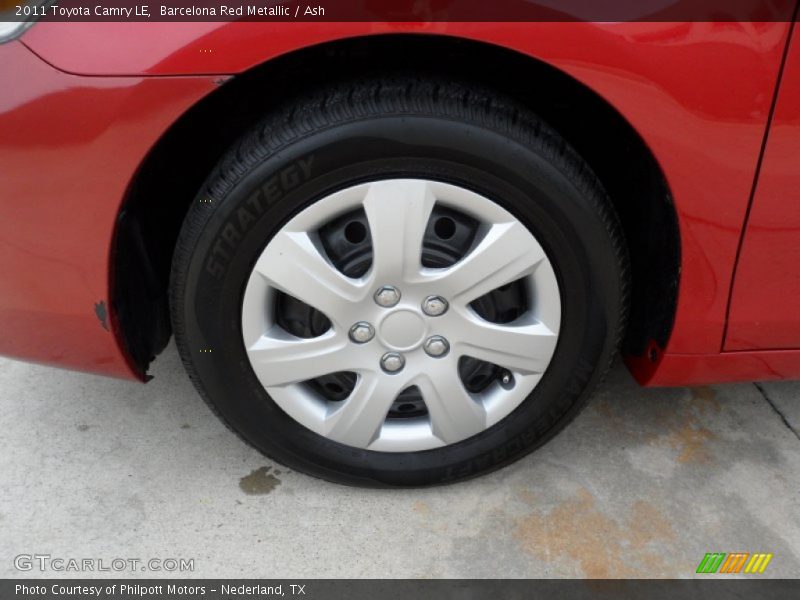 Barcelona Red Metallic / Ash 2011 Toyota Camry LE