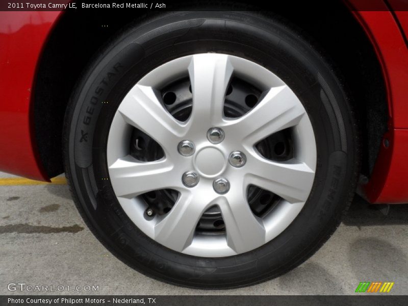 Barcelona Red Metallic / Ash 2011 Toyota Camry LE