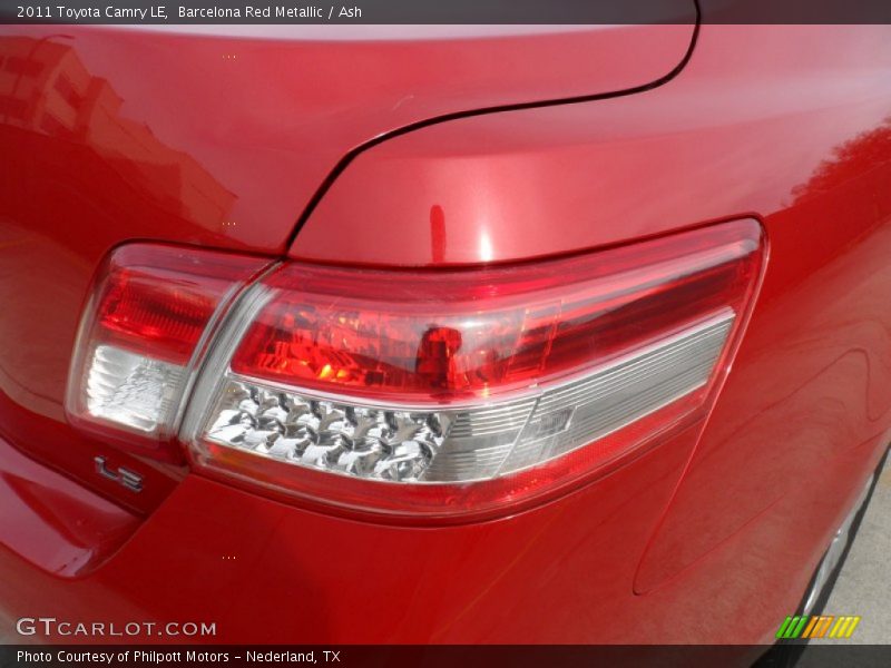 Barcelona Red Metallic / Ash 2011 Toyota Camry LE