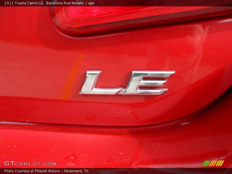 Barcelona Red Metallic / Ash 2011 Toyota Camry LE