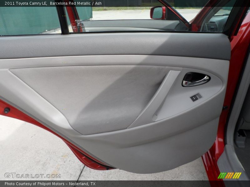 Barcelona Red Metallic / Ash 2011 Toyota Camry LE