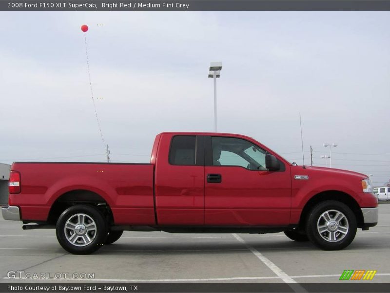 Bright Red / Medium Flint Grey 2008 Ford F150 XLT SuperCab