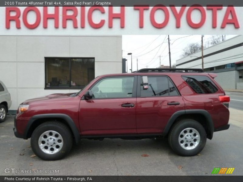 Salsa Red Pearl / Graphite 2010 Toyota 4Runner Trail 4x4