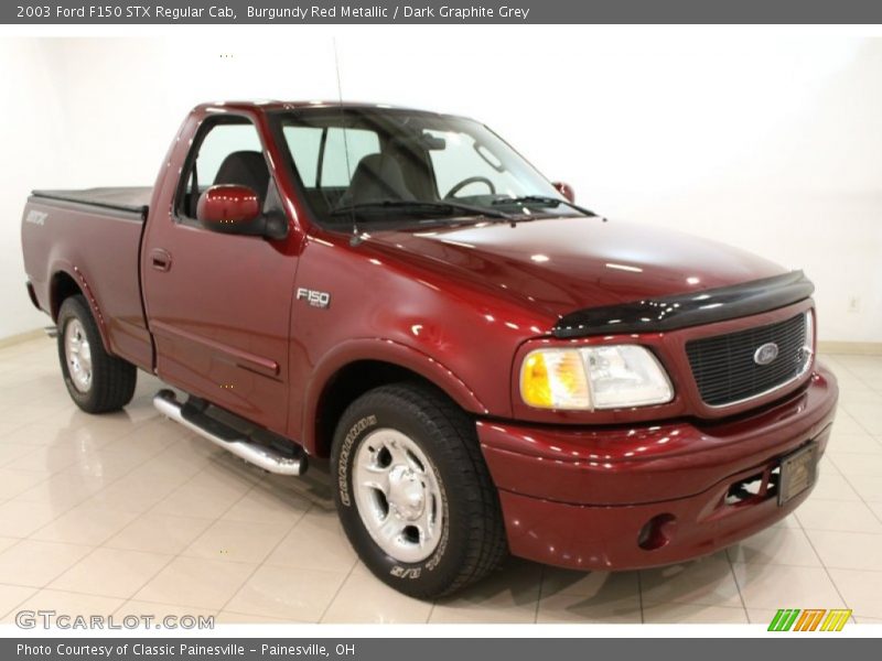 Burgundy Red Metallic / Dark Graphite Grey 2003 Ford F150 STX Regular Cab