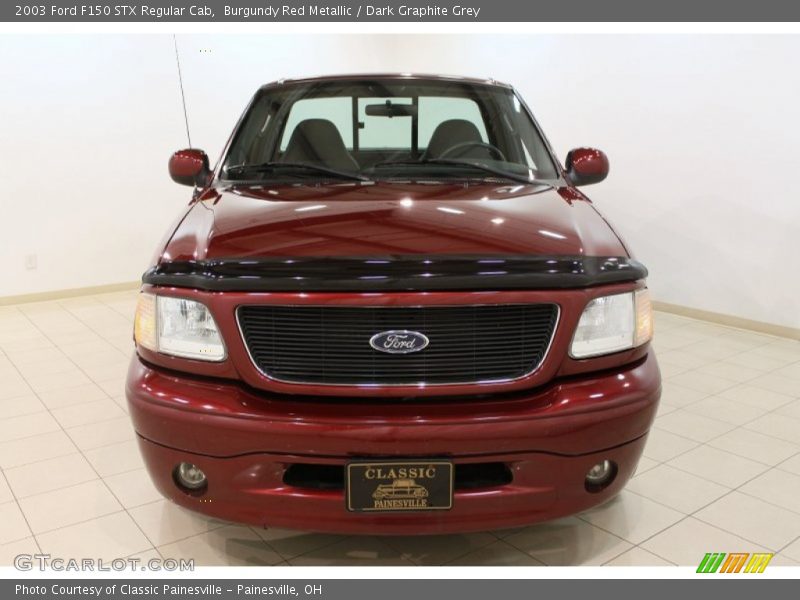 Burgundy Red Metallic / Dark Graphite Grey 2003 Ford F150 STX Regular Cab