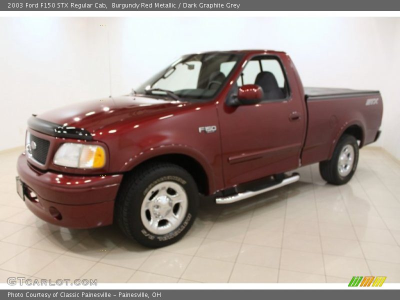 Burgundy Red Metallic / Dark Graphite Grey 2003 Ford F150 STX Regular Cab