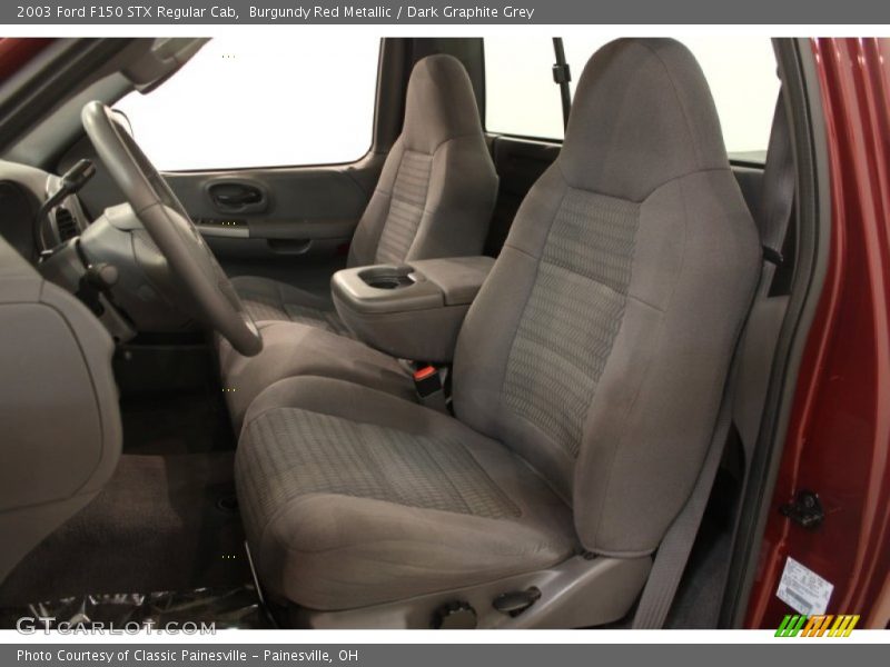 Burgundy Red Metallic / Dark Graphite Grey 2003 Ford F150 STX Regular Cab