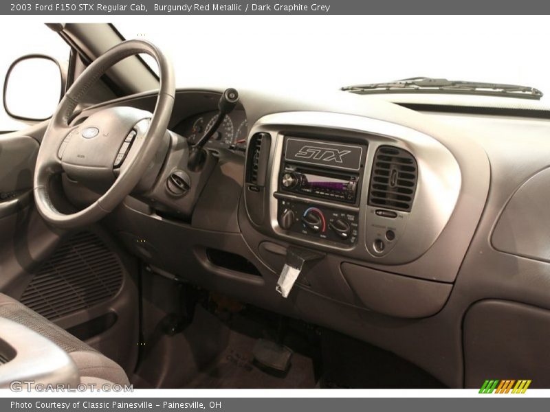 Burgundy Red Metallic / Dark Graphite Grey 2003 Ford F150 STX Regular Cab