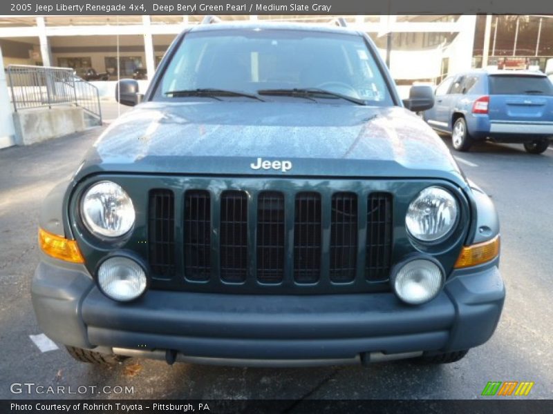 Deep Beryl Green Pearl / Medium Slate Gray 2005 Jeep Liberty Renegade 4x4
