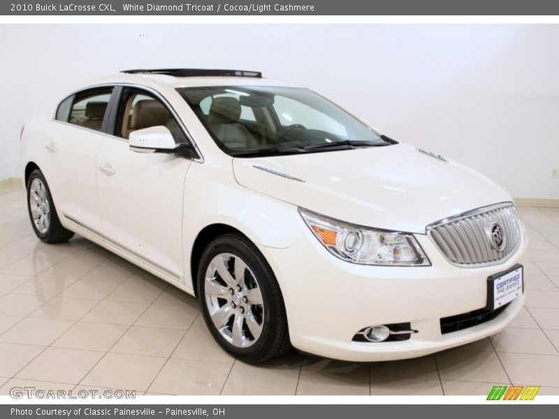White Diamond Tricoat / Cocoa/Light Cashmere 2010 Buick LaCrosse CXL