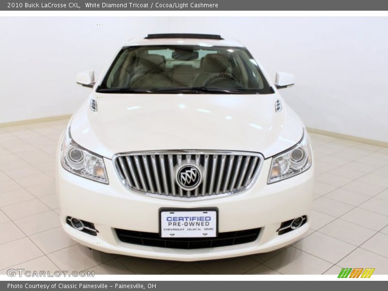 White Diamond Tricoat / Cocoa/Light Cashmere 2010 Buick LaCrosse CXL