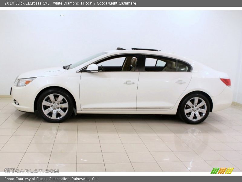 White Diamond Tricoat / Cocoa/Light Cashmere 2010 Buick LaCrosse CXL