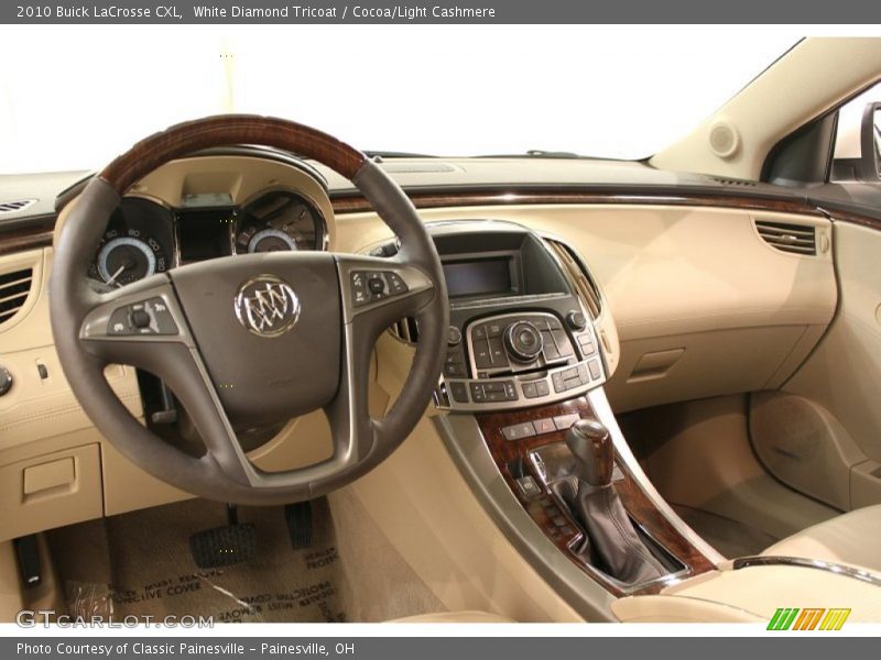 White Diamond Tricoat / Cocoa/Light Cashmere 2010 Buick LaCrosse CXL