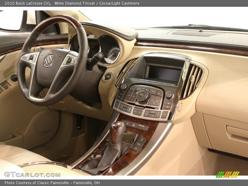 White Diamond Tricoat / Cocoa/Light Cashmere 2010 Buick LaCrosse CXL