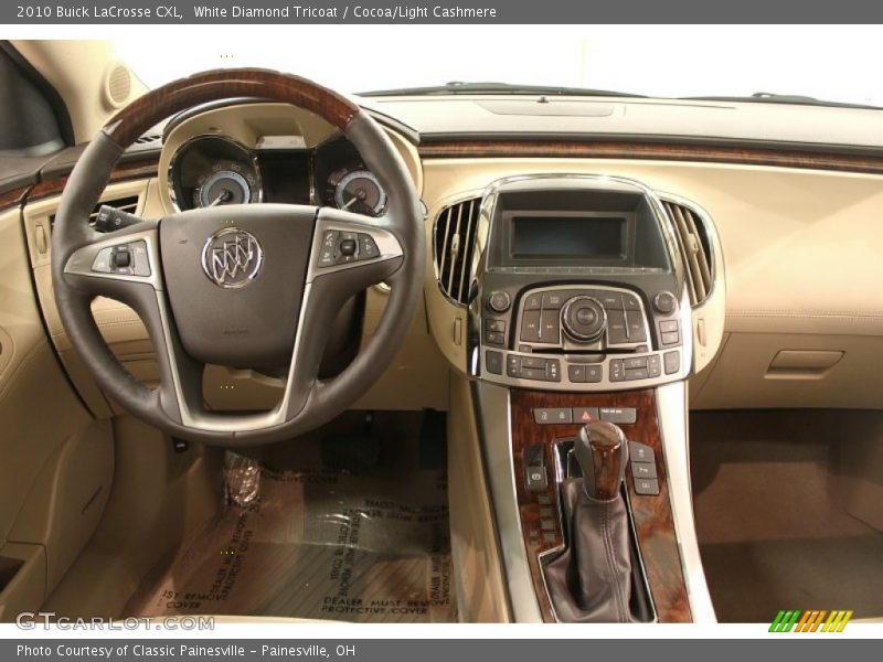 White Diamond Tricoat / Cocoa/Light Cashmere 2010 Buick LaCrosse CXL
