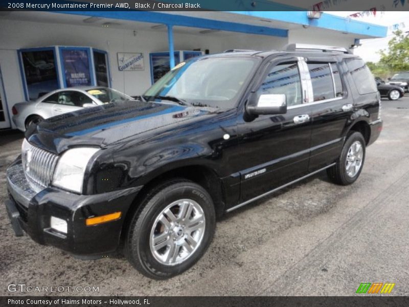 Black / Charcoal Black 2008 Mercury Mountaineer Premier AWD