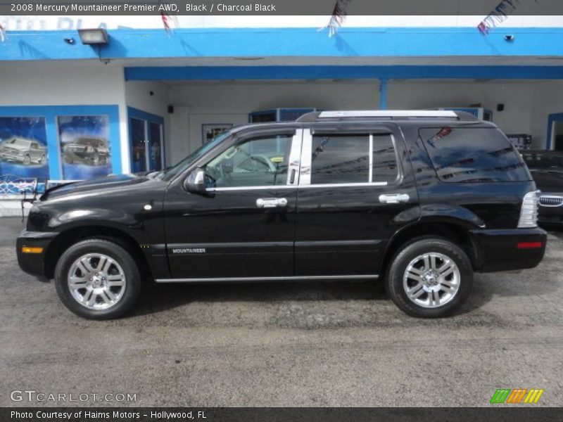 Black / Charcoal Black 2008 Mercury Mountaineer Premier AWD