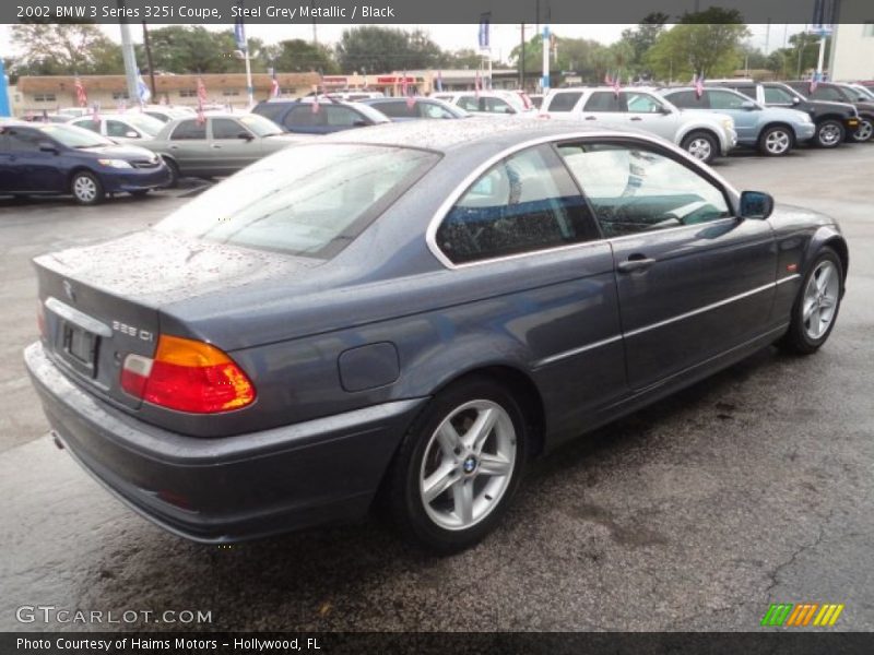 Steel Grey Metallic / Black 2002 BMW 3 Series 325i Coupe