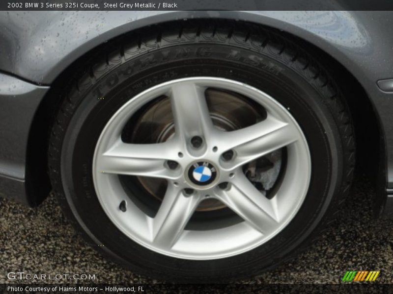 Steel Grey Metallic / Black 2002 BMW 3 Series 325i Coupe