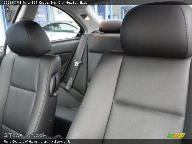 Steel Grey Metallic / Black 2002 BMW 3 Series 325i Coupe