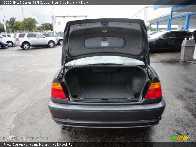 Steel Grey Metallic / Black 2002 BMW 3 Series 325i Coupe