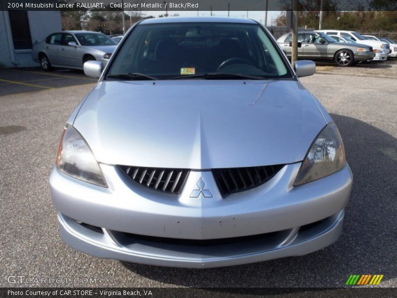 Cool Silver Metallic / Black/Red 2004 Mitsubishi Lancer RALLIART