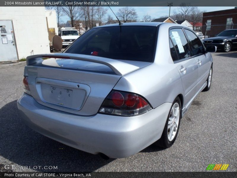 Cool Silver Metallic / Black/Red 2004 Mitsubishi Lancer RALLIART