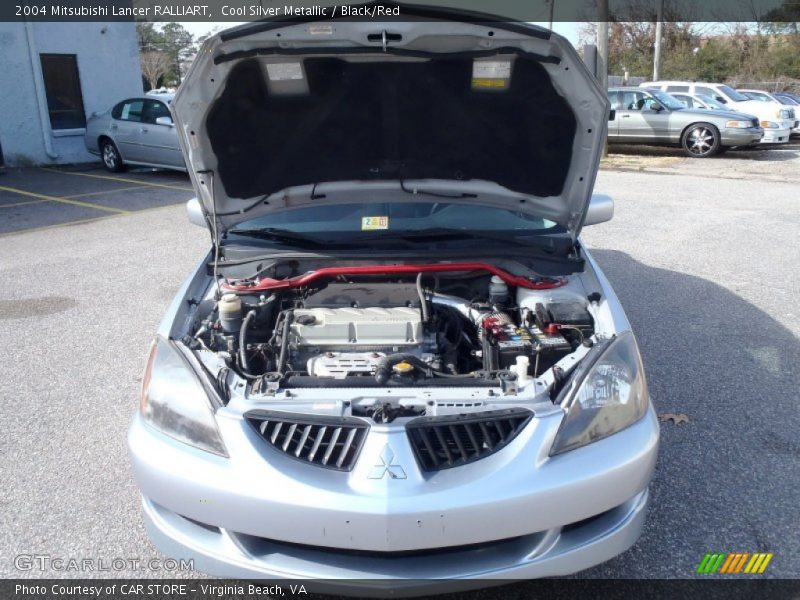 Cool Silver Metallic / Black/Red 2004 Mitsubishi Lancer RALLIART