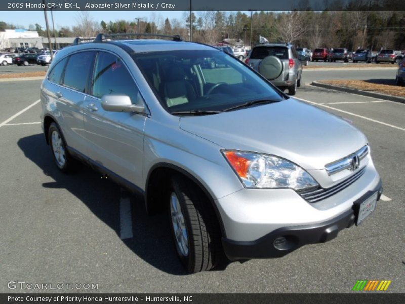 Alabaster Silver Metallic / Gray 2009 Honda CR-V EX-L