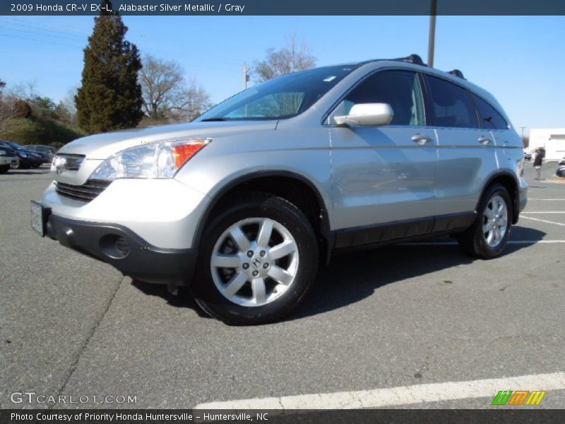 Alabaster Silver Metallic / Gray 2009 Honda CR-V EX-L