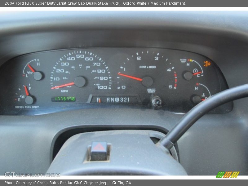  2004 F350 Super Duty Lariat Crew Cab Dually Stake Truck Lariat Crew Cab Dually Stake Truck Gauges