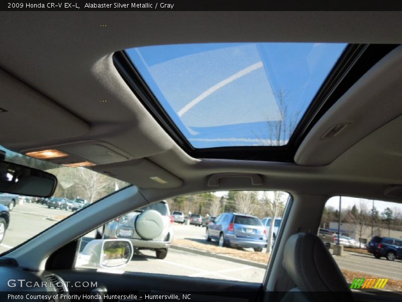 Alabaster Silver Metallic / Gray 2009 Honda CR-V EX-L