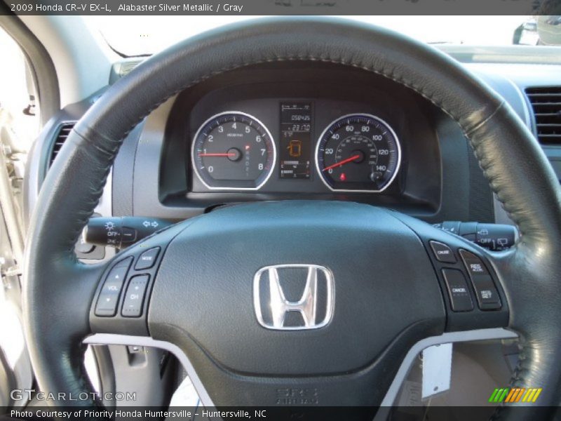 Alabaster Silver Metallic / Gray 2009 Honda CR-V EX-L