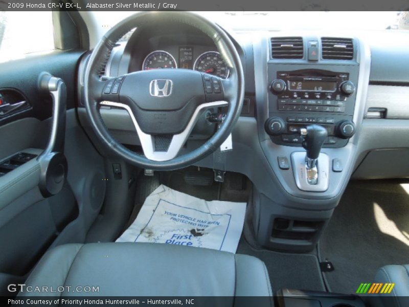 Alabaster Silver Metallic / Gray 2009 Honda CR-V EX-L