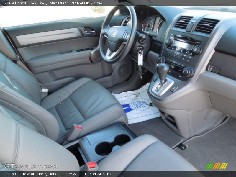 Alabaster Silver Metallic / Gray 2009 Honda CR-V EX-L