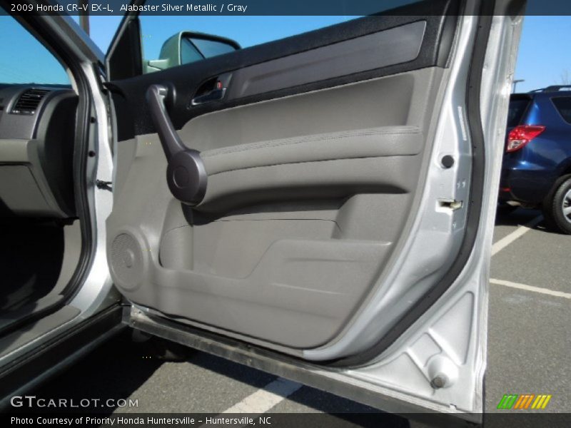 Alabaster Silver Metallic / Gray 2009 Honda CR-V EX-L