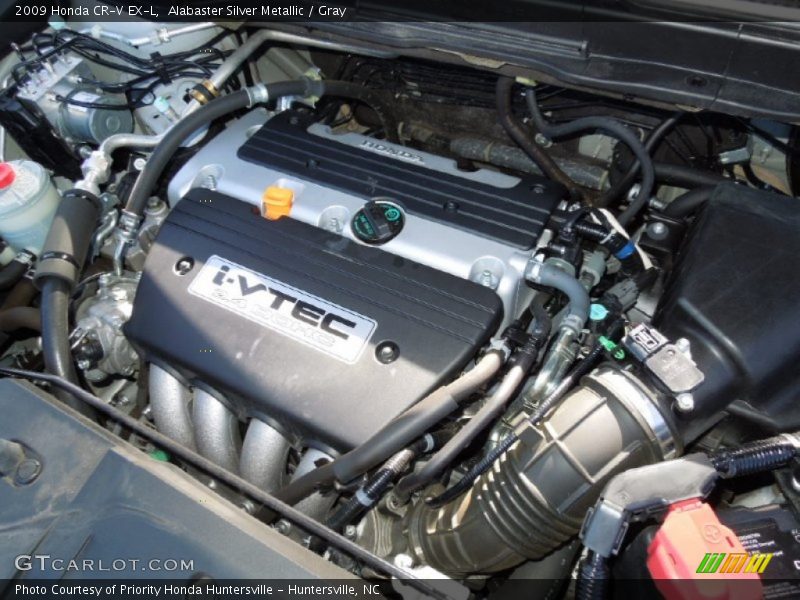 Alabaster Silver Metallic / Gray 2009 Honda CR-V EX-L