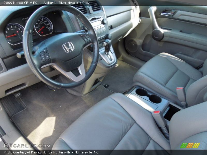 Alabaster Silver Metallic / Gray 2009 Honda CR-V EX-L