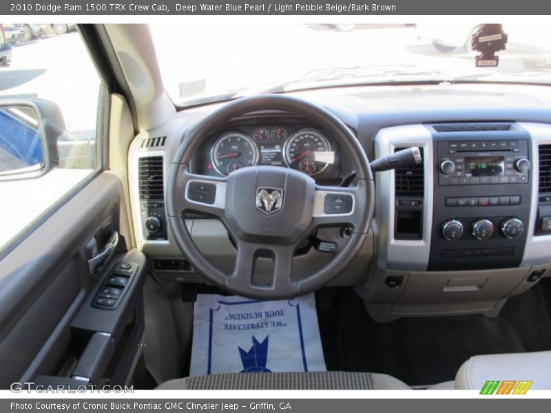 Deep Water Blue Pearl / Light Pebble Beige/Bark Brown 2010 Dodge Ram 1500 TRX Crew Cab