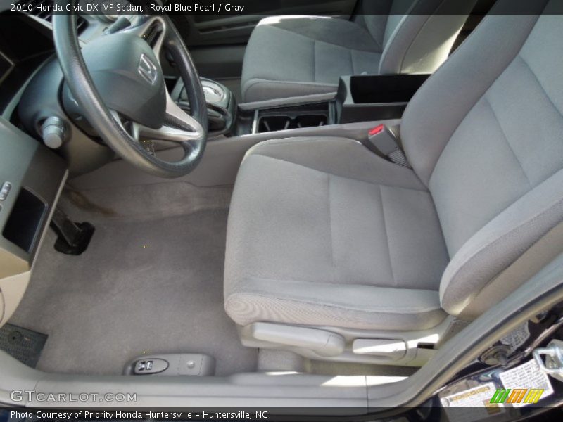 Royal Blue Pearl / Gray 2010 Honda Civic DX-VP Sedan
