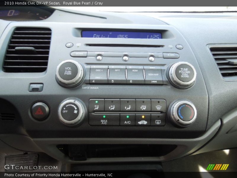 Royal Blue Pearl / Gray 2010 Honda Civic DX-VP Sedan